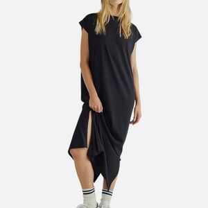 Free People Beach All Day Long Midi T-Shirt Dress XS